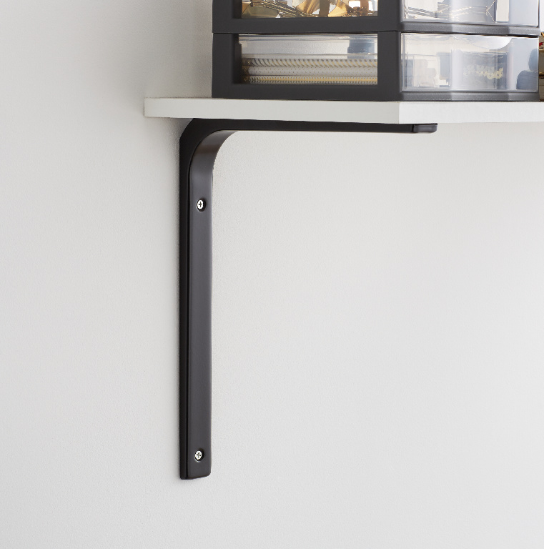 Consola raft FORM, otel, 25 x 30 cm, negru