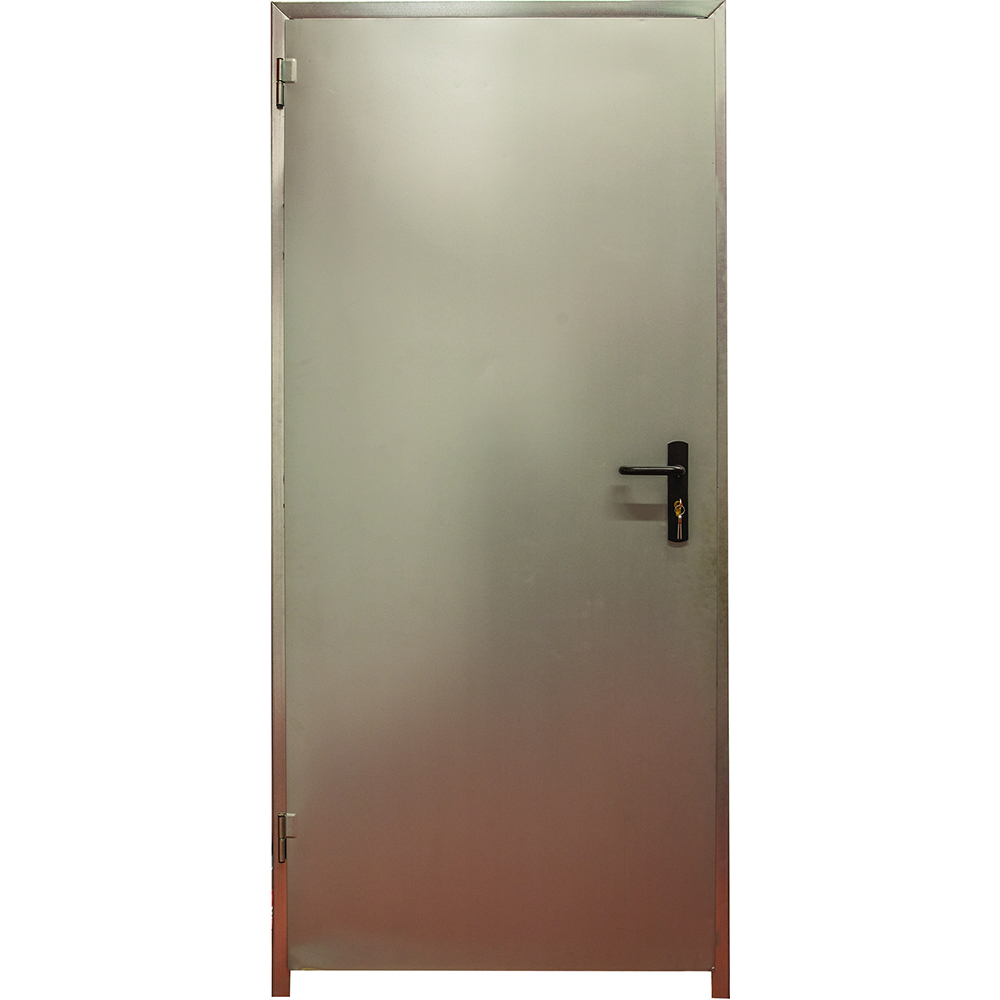 Usa intrare Andreu, fara geam, reversibila, metal, 92 x 206 cm, gri