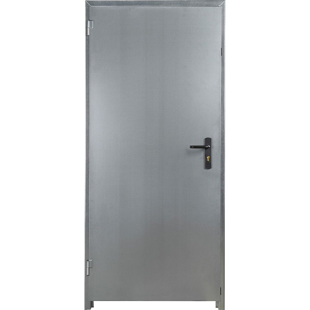 Usa intrare Andreu, fara geam, reversibila, metal, 92 x 206 cm, gri