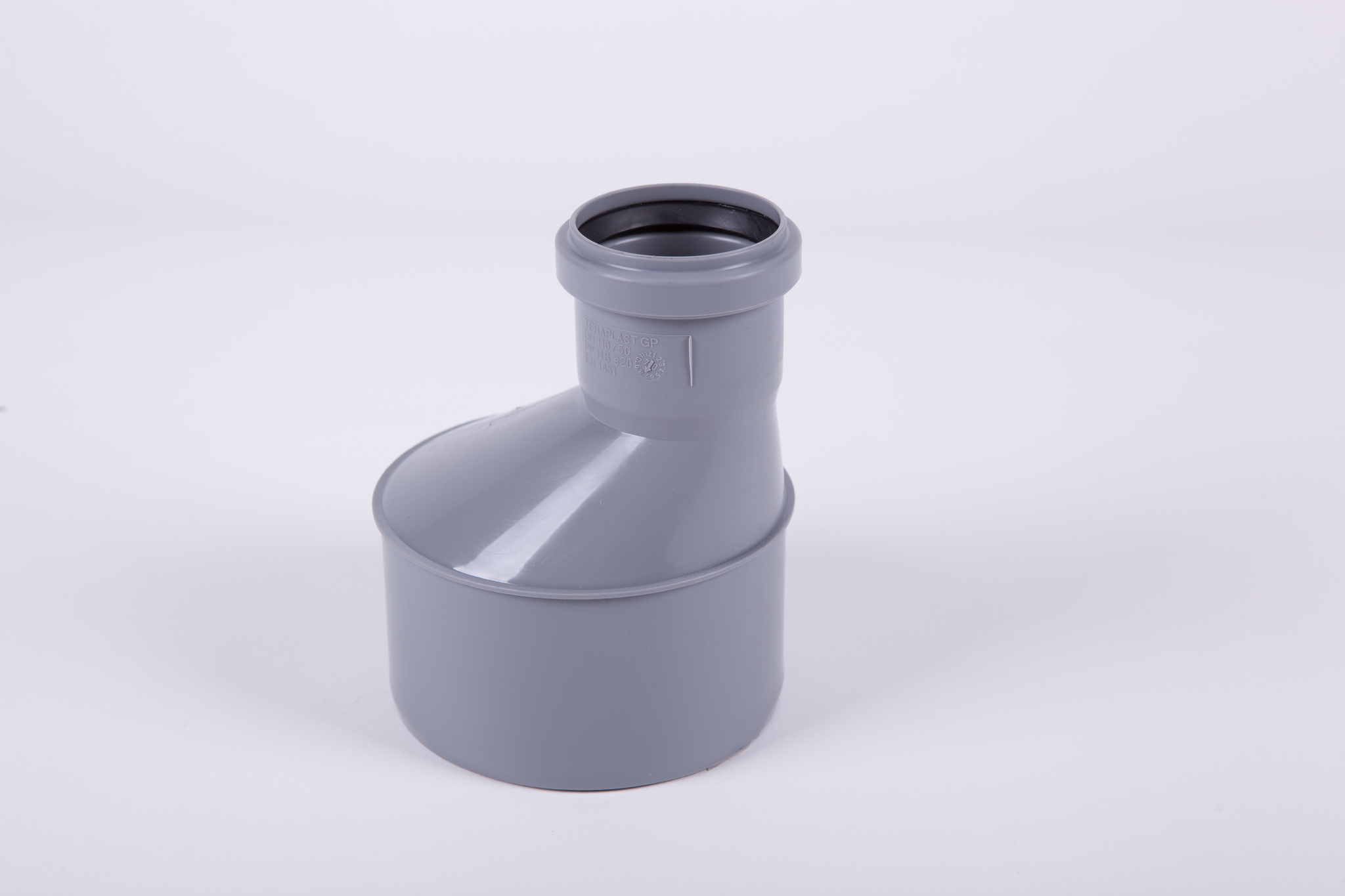 Reductie excentrica PP, 50 x 40 mm  Teraplast