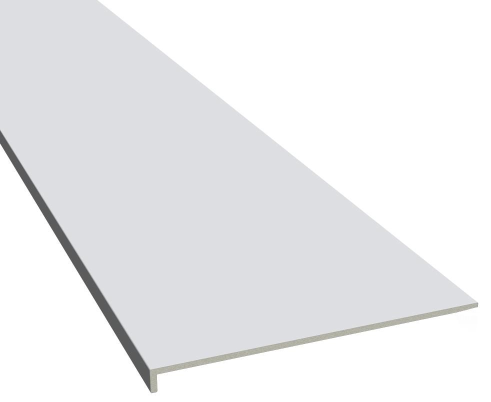 Glaf exterior VOX, PVC, 300 x 15 cm, alb