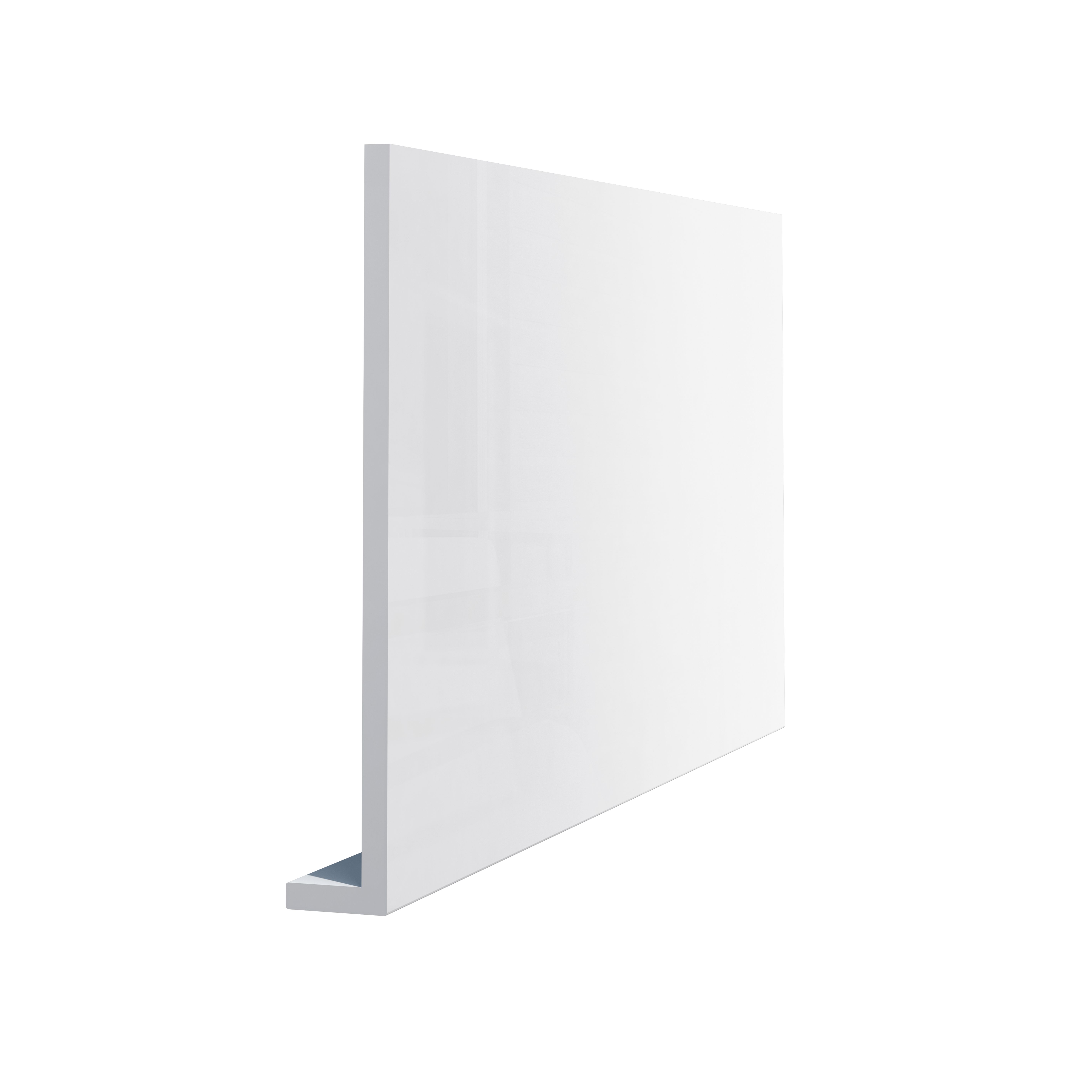 Glaf exterior VOX, PVC, 300 x 25 cm, alb