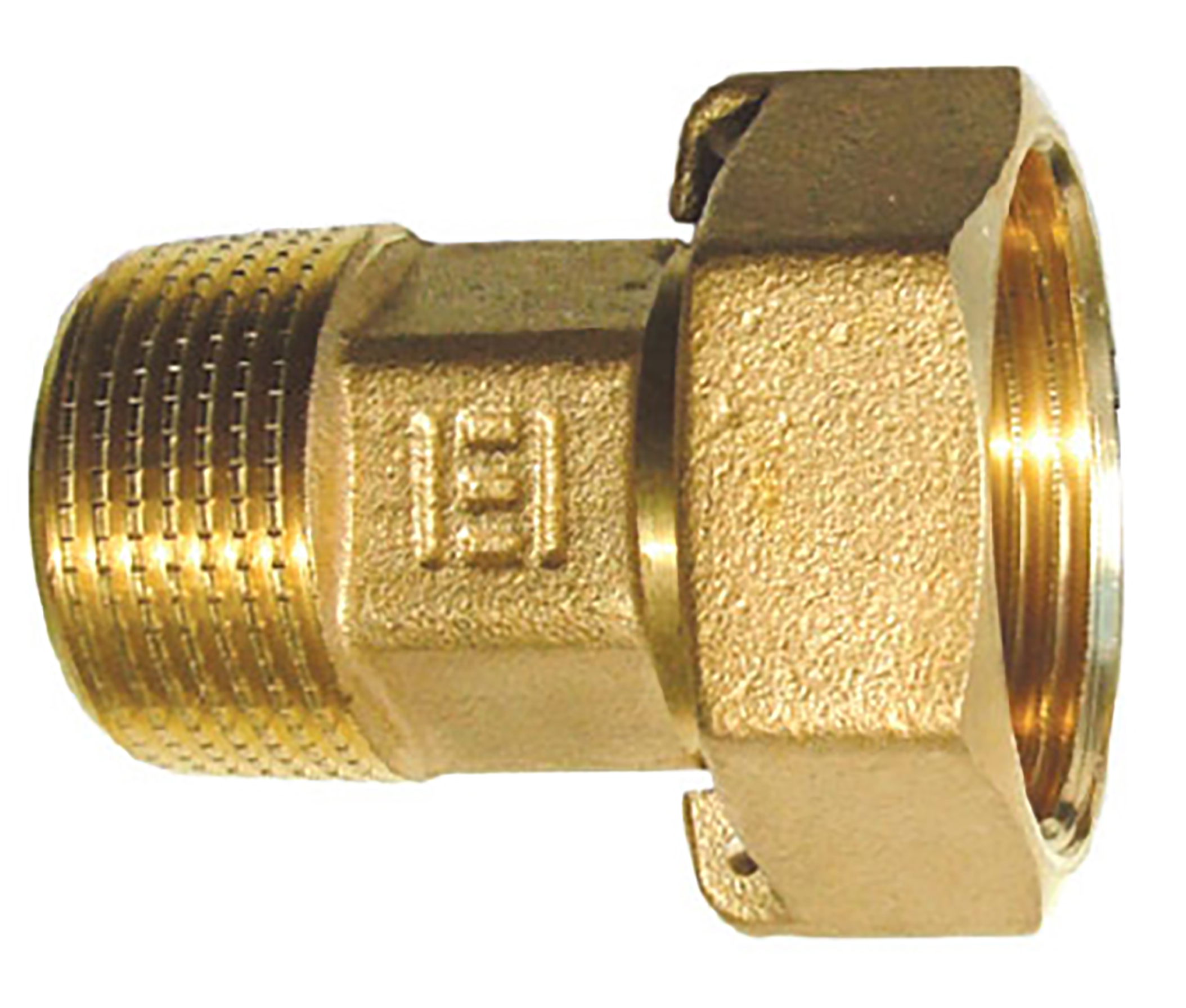 Racord olandez EVERLINE, alama, 1/2" x 3/4", auriu
