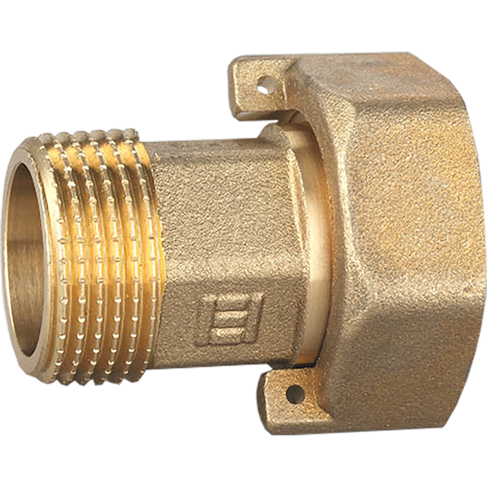 Racord olandez EVERLINE, alama, 1" x 3/4", auriu