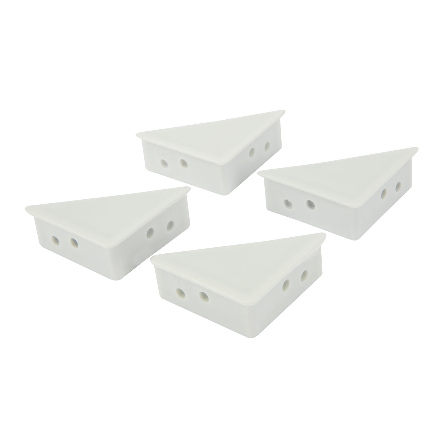Set coltari plasa insecte Alleymet, plastic, 4 bucati, alb