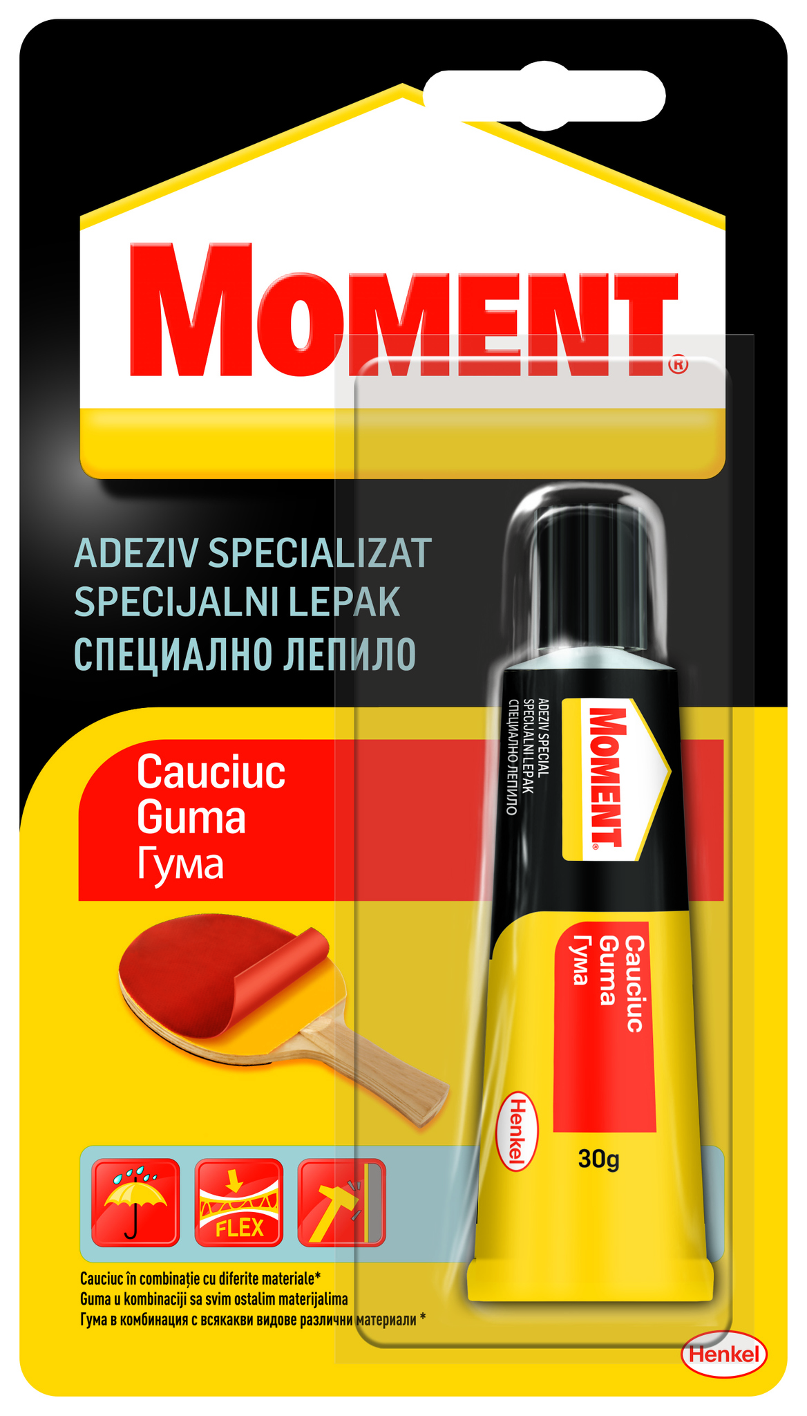 Adeziv pentru cauciuc MOMENT, 30 g