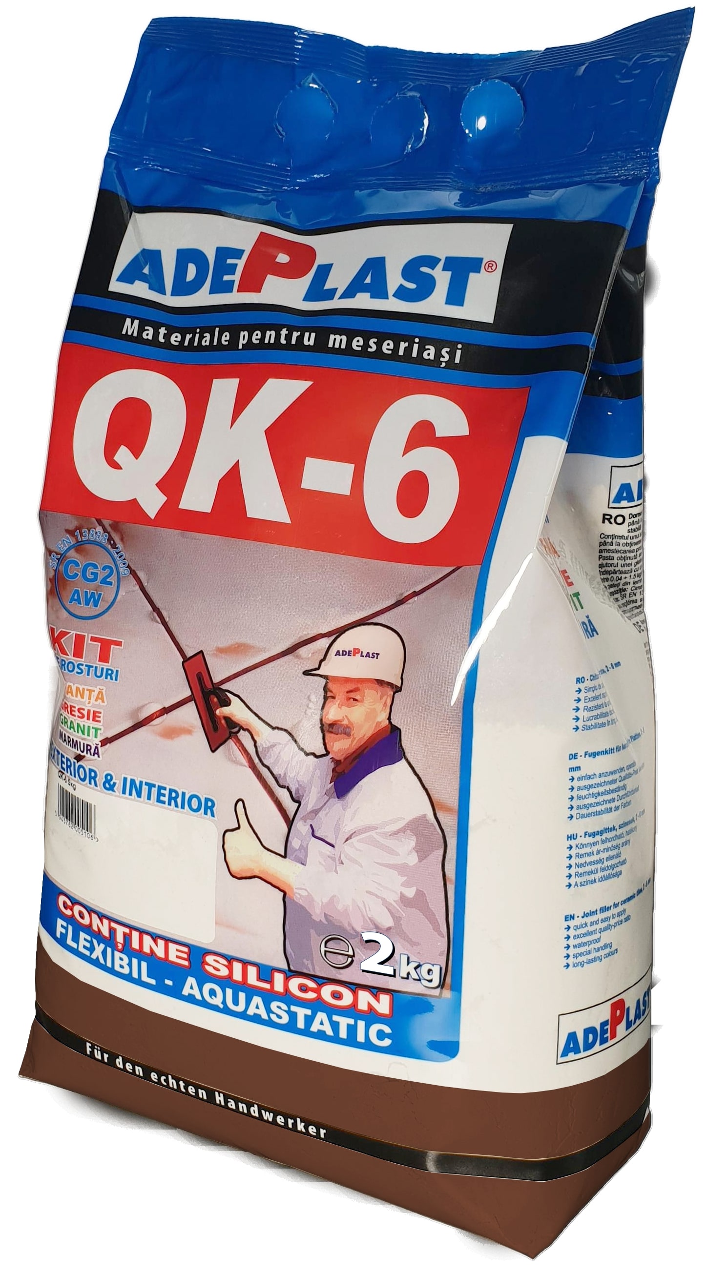 Chit rosturi, interior-exterior, QK 6, chocolate, 2 kg Adeplast