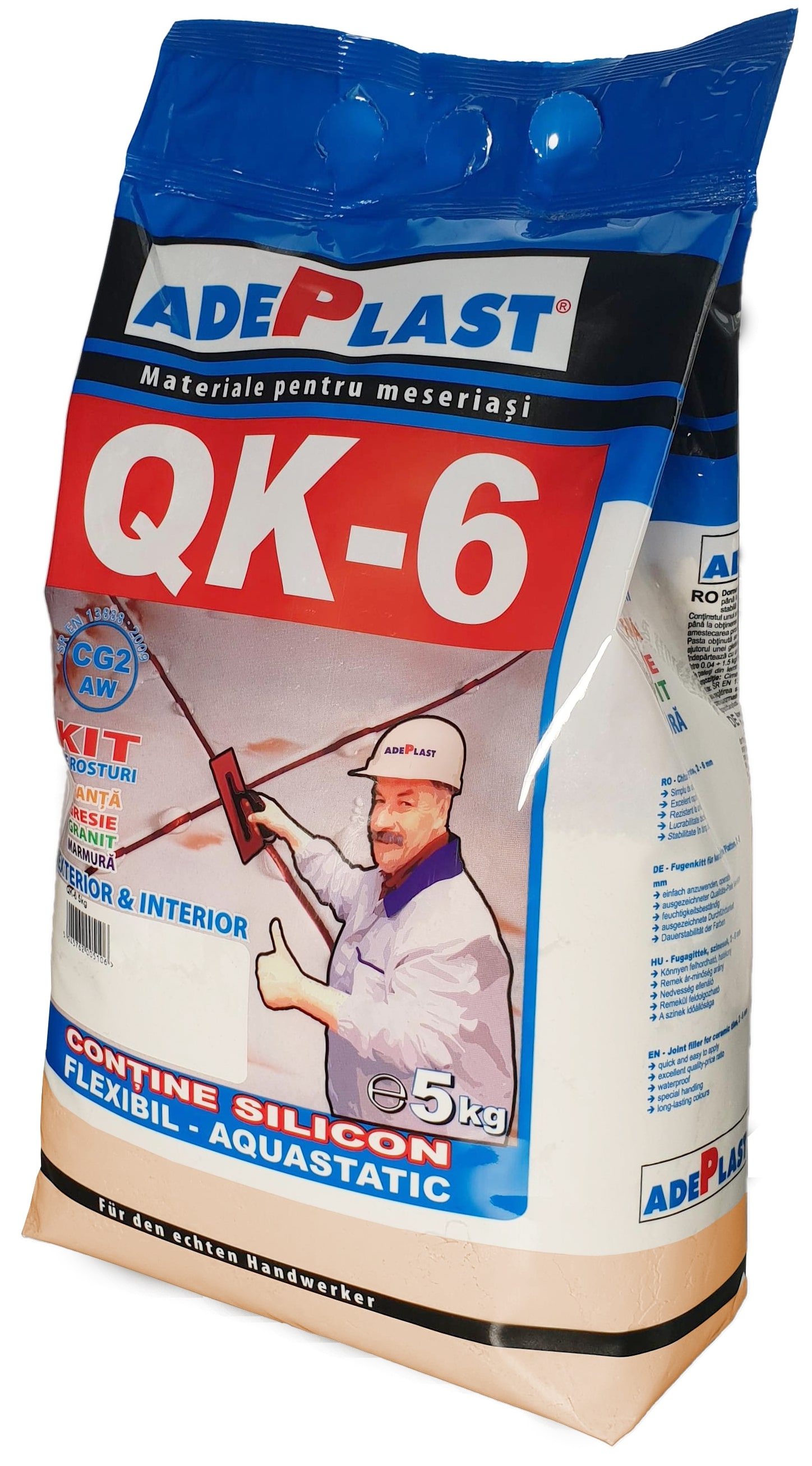 Chit rosturi, interior-exterior, QK 6, crem, 5 kg Adeplast