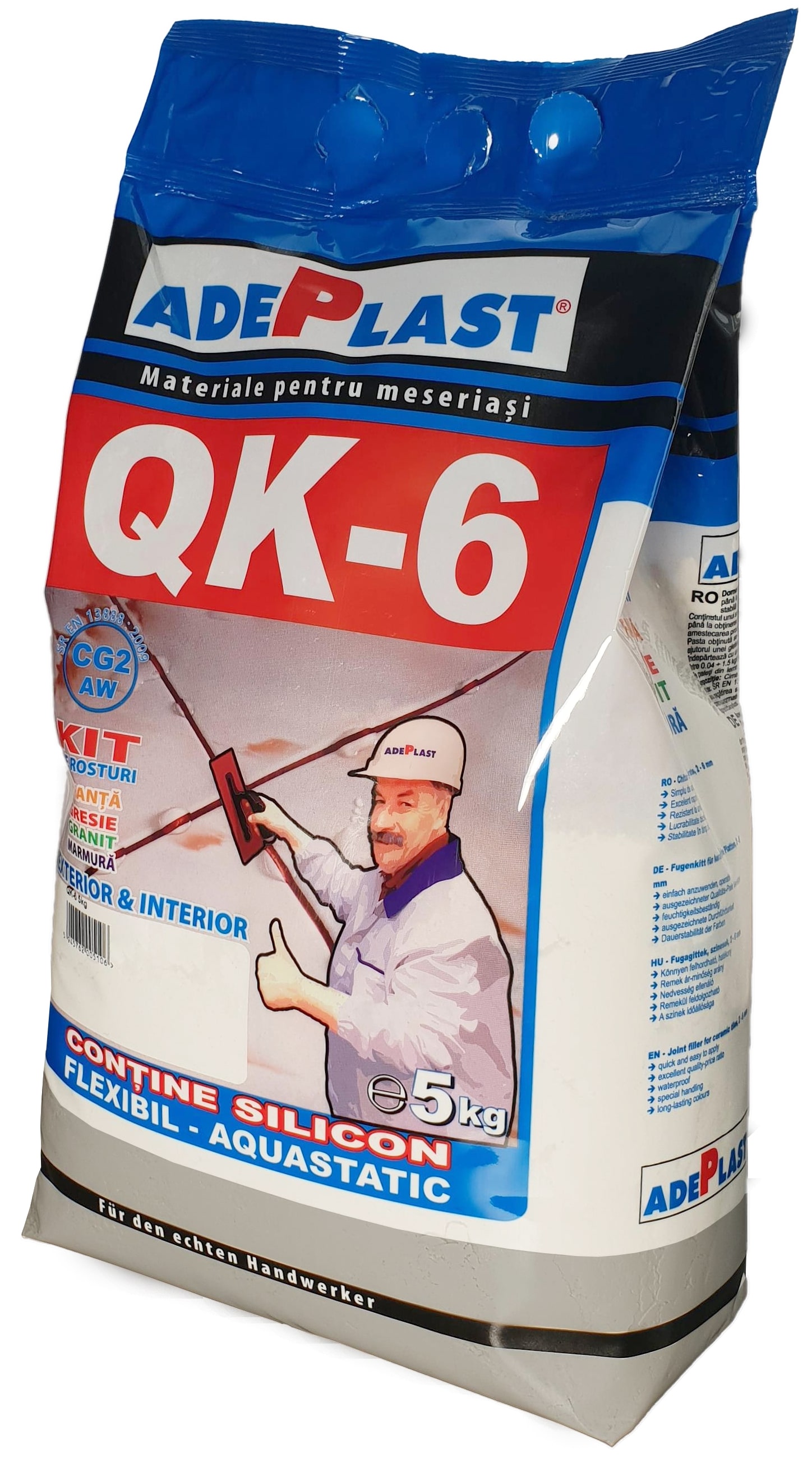 Chit rosturi, interior-exterior, QK 6, gri argintiu, 2 kg Adeplast