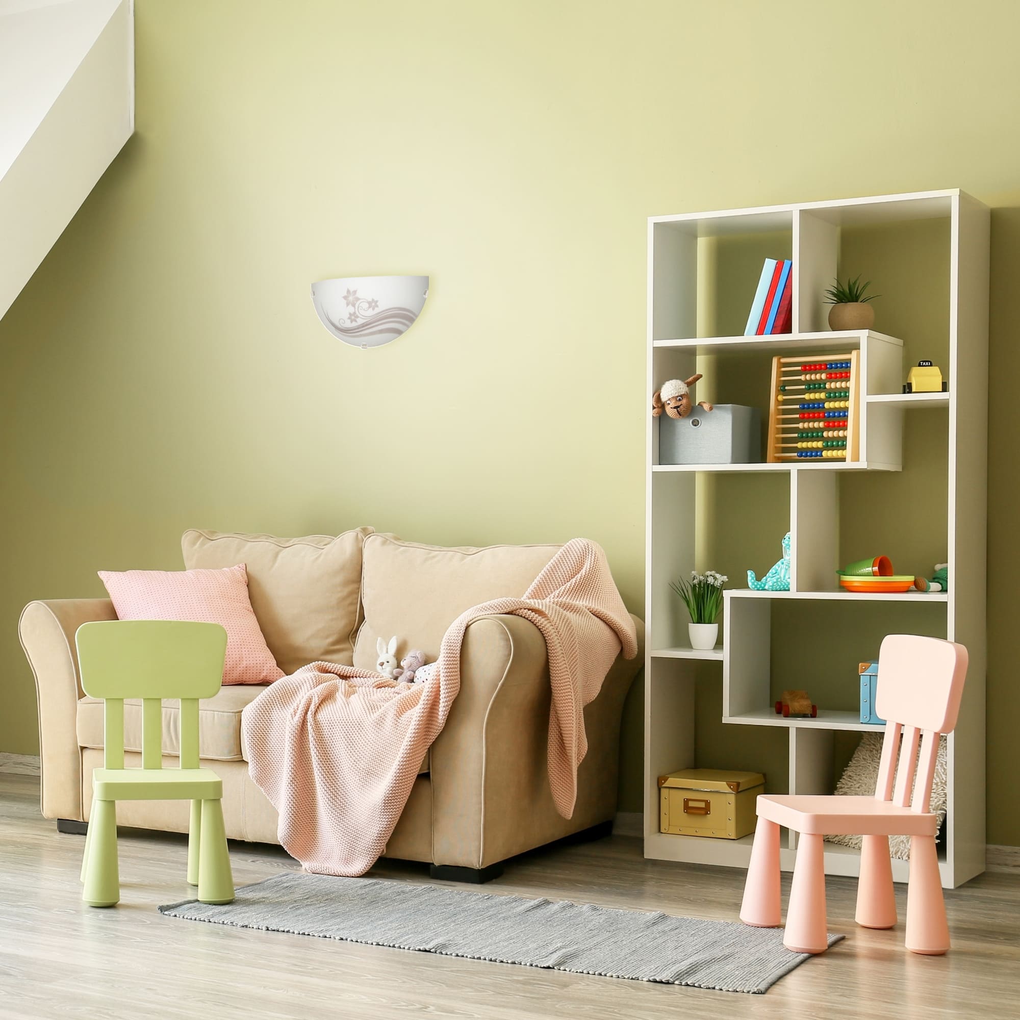 Aplica de perete KLAUSEN Flos, bec incandescent, E27, 60W, alb