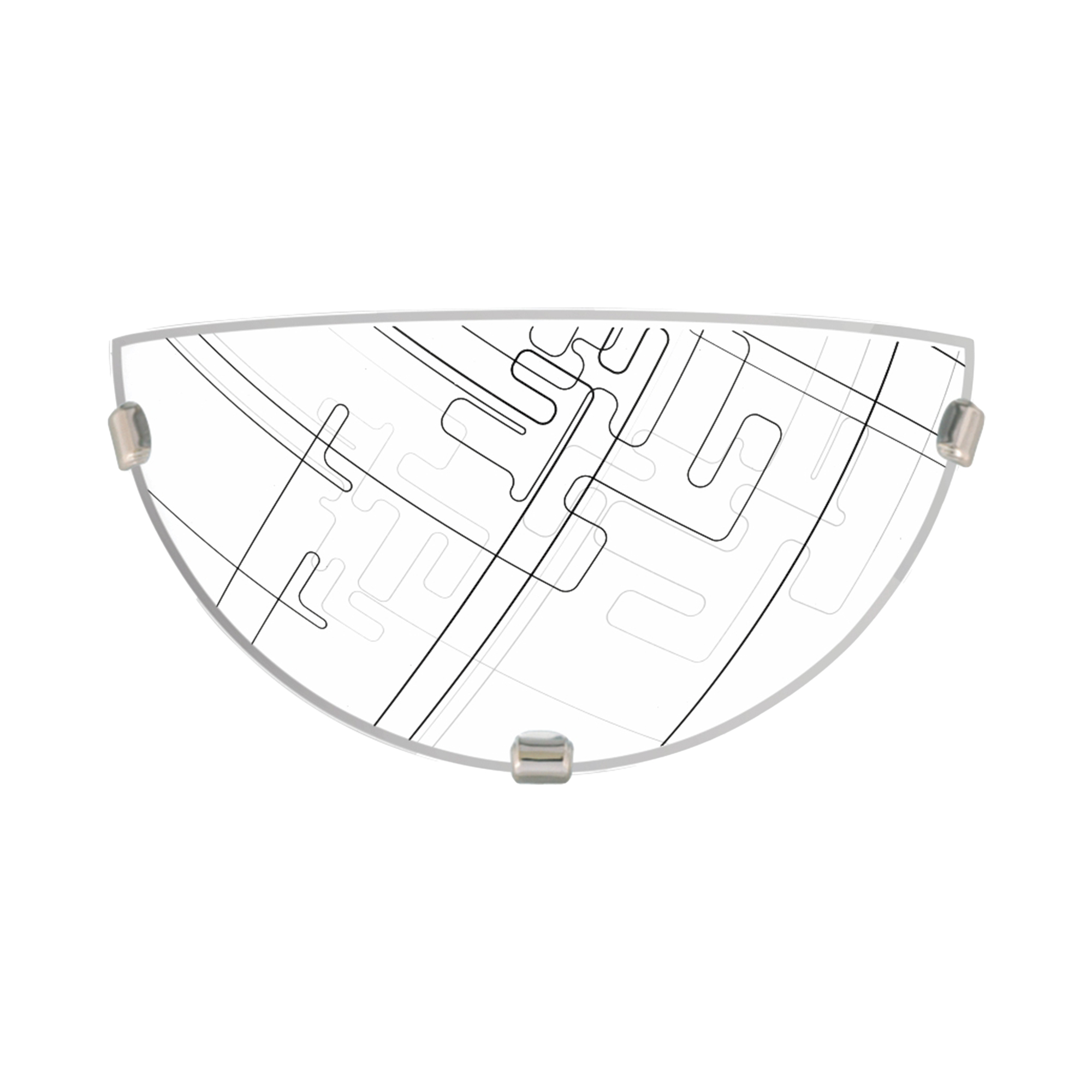 Aplica KLAUSEN Tetrix, 1 bec E27, 60W, IP20, alb cu model