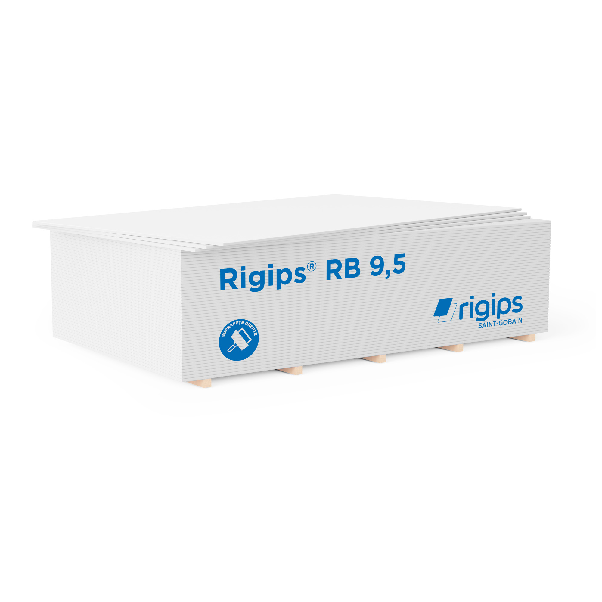 Placa gips carton Rigips RB, standard, 9.5 x 1200 x 2600 mm
