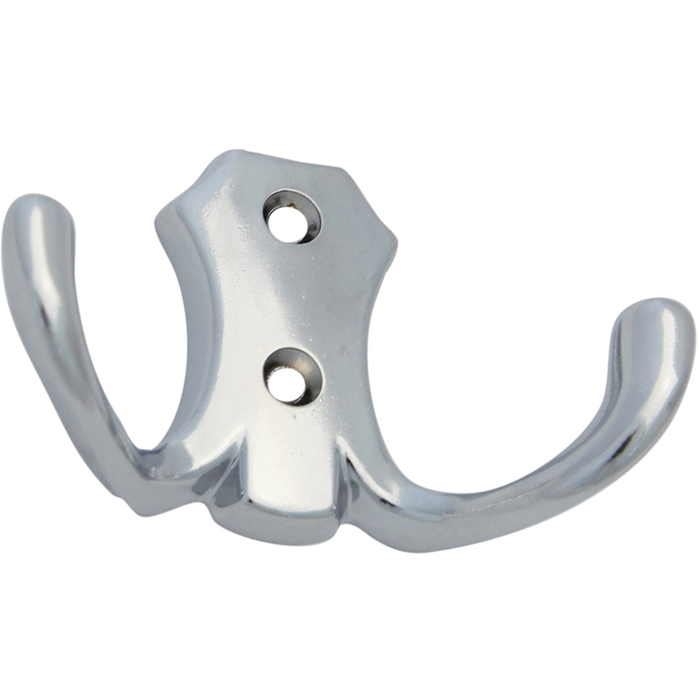 Cuier perete si mobilier, 2 agatatori, metal, argintiu