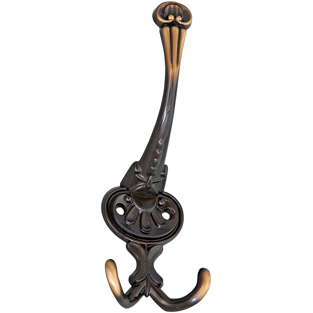 Cuier perete, 3 agatatori, metal, gri