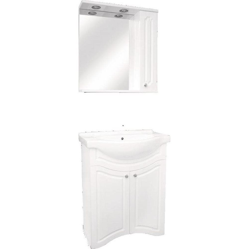 Masca lavoar Fluture, 60 x 33 x 79.5 cm, alb