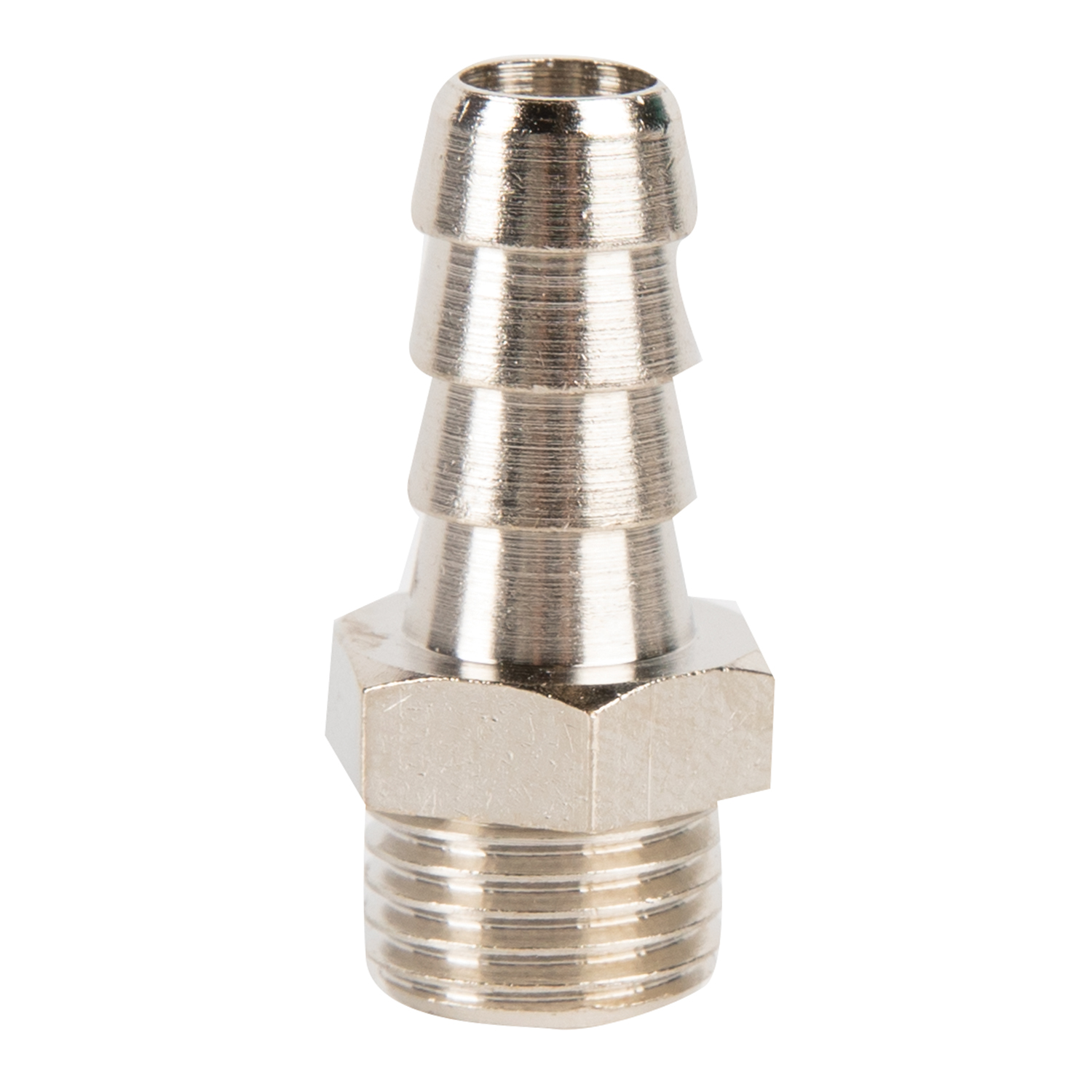 Adaptor furtun SEA, filet exterior, 3/8", 10mm, alama, argintiu