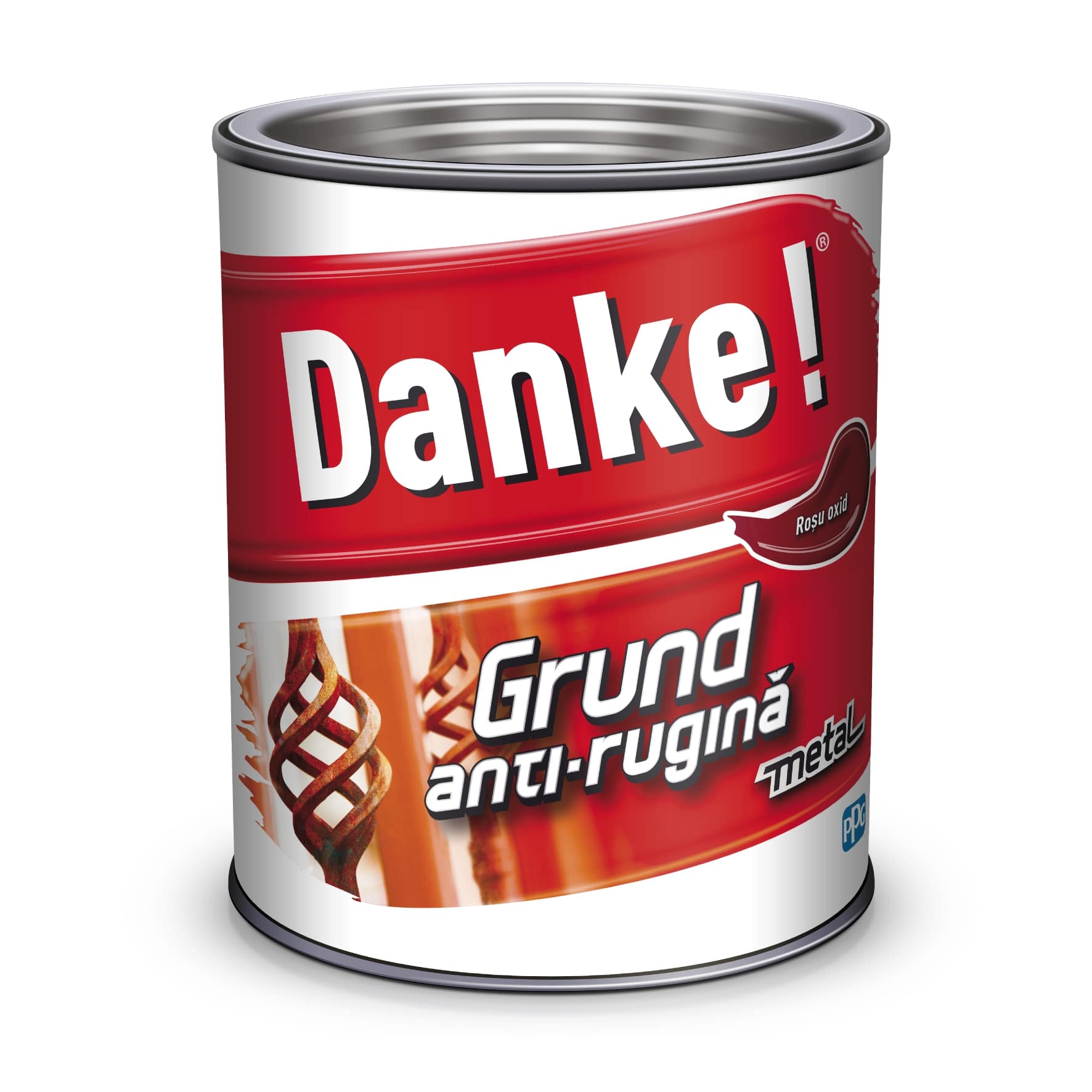 Gund pentru metal, rosu oxid, 2.5 L  Danke