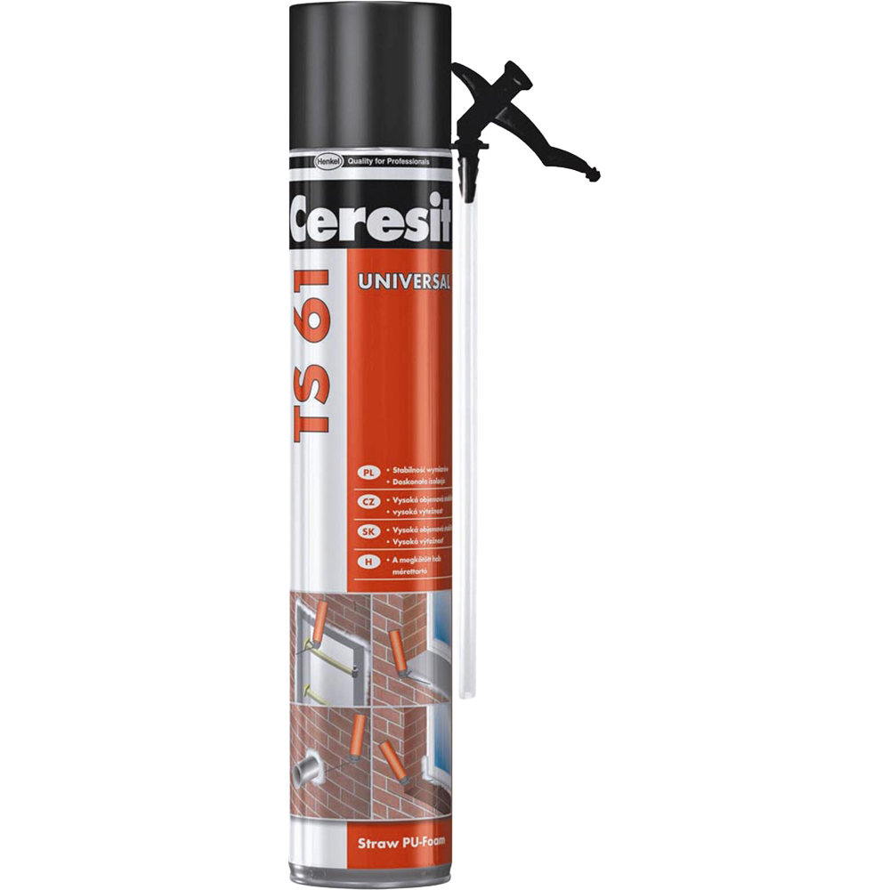 Spuma poliuretanica Ceresit TS 61, tip pai, 750 ml