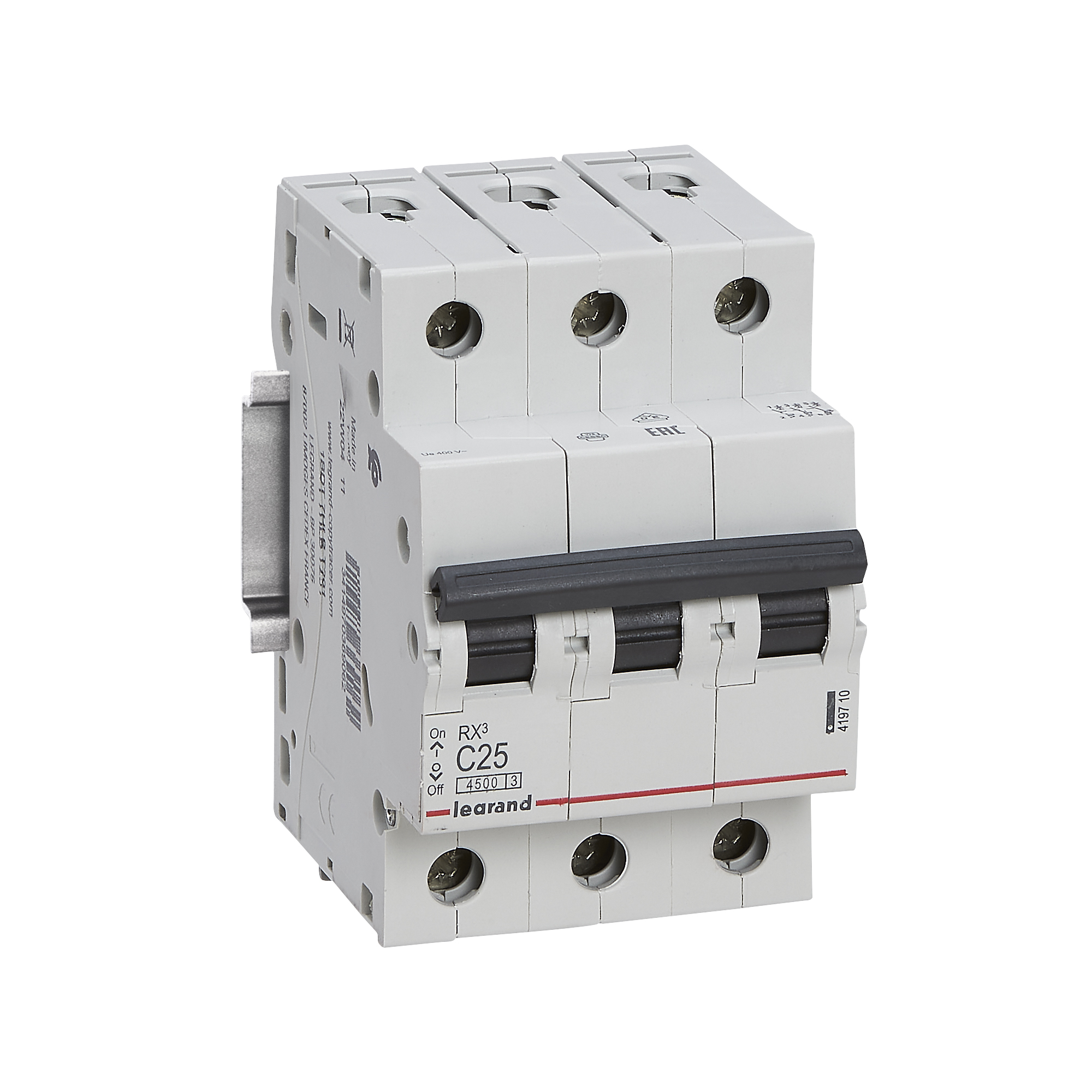Legrand Disjunctor 25A 3P 5,4 cm x 8,2 cm x 6,5 cm