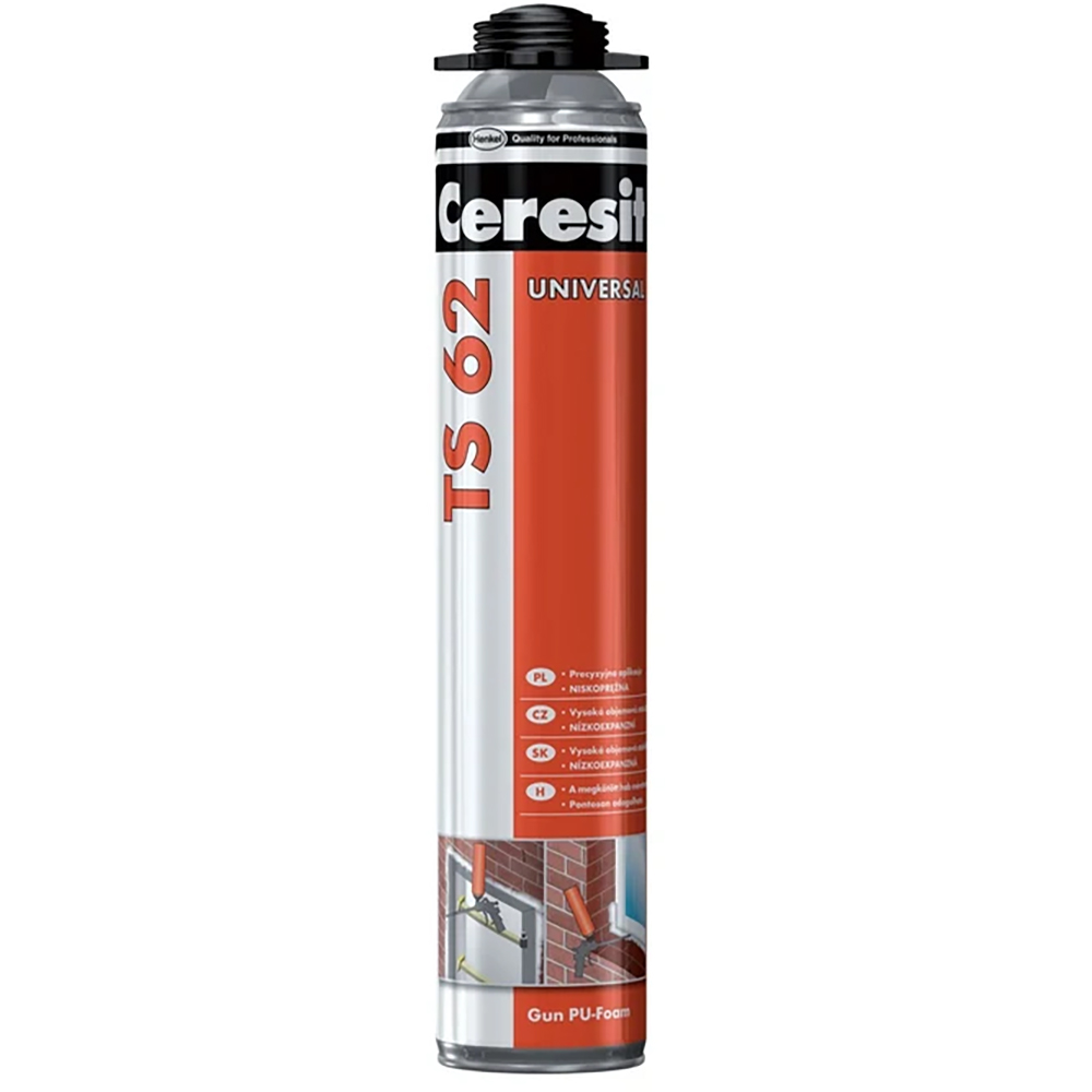 Spuma poliuretanica Ceresit TS62, aplicare pistol, 750 ml