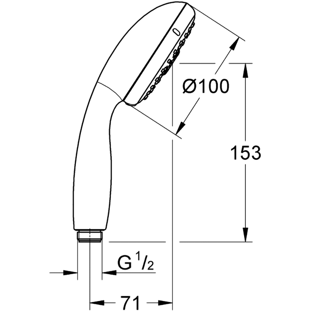 Para dus GROHE Vitalio Start 100 26031000, 3 functii, crom