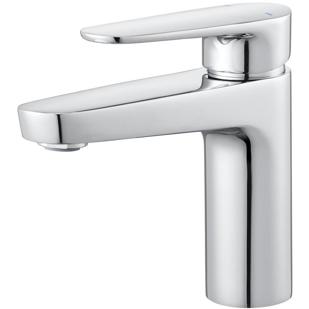 Baterie lavoar GOODHOME Cavally, inaltime 15.1 cm, alama, argintiu