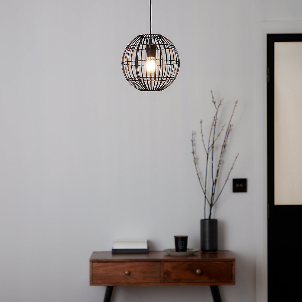 Pendul GOODHOME Dacite, E27, 28W, negru