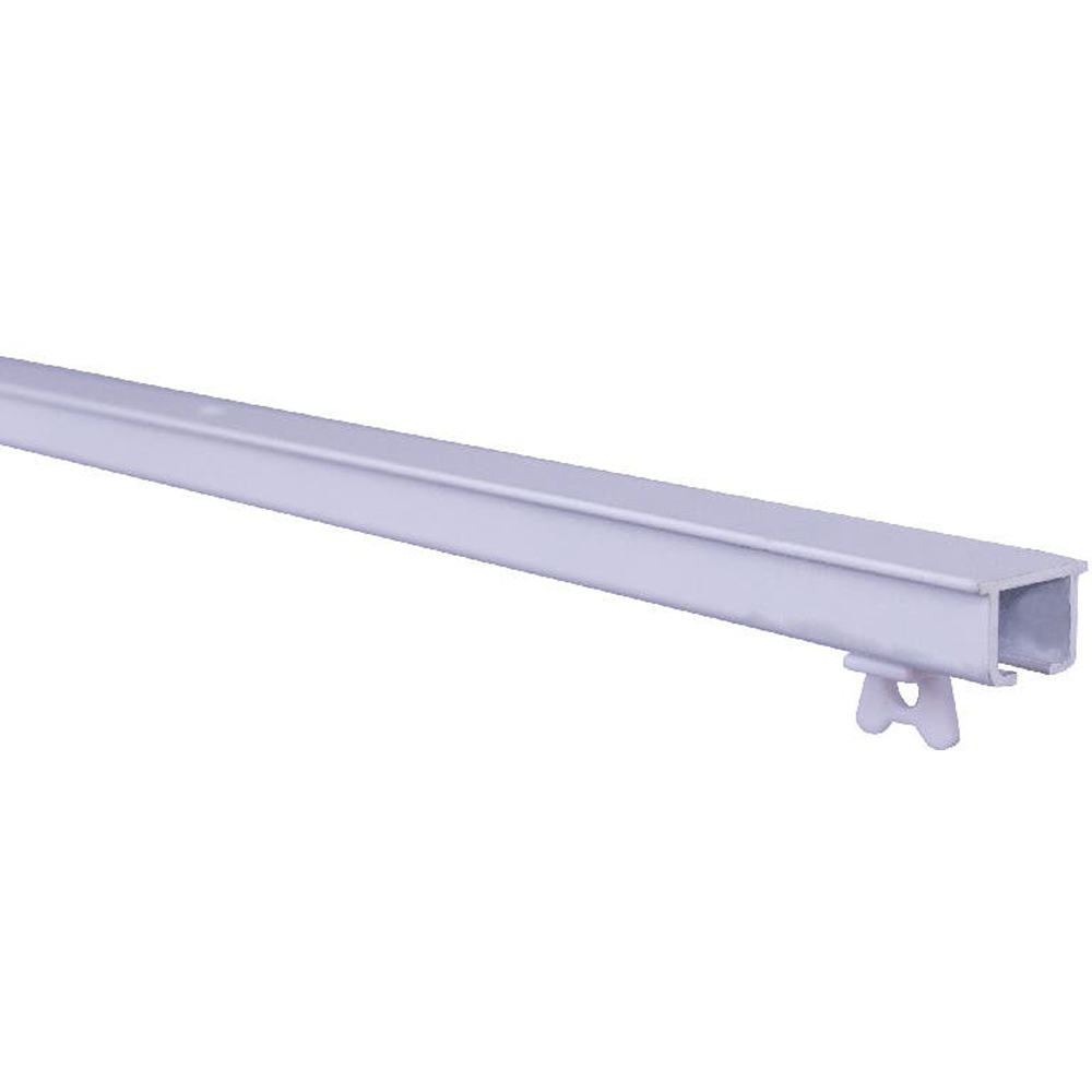 Sina simpla perdea  GoodHome Thira, metal, 2 m, 1 canal, alb