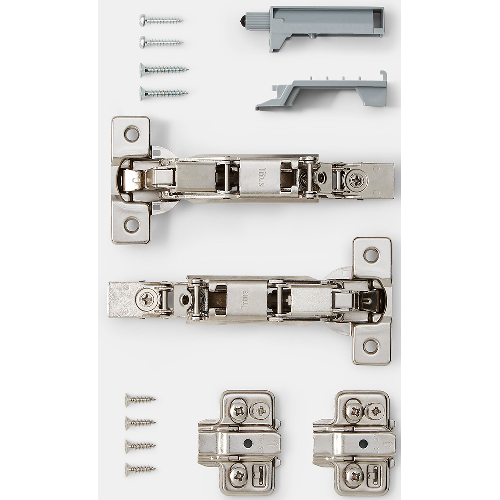 Balama GOODHOME, unghi 165 grade, metal, adaptor Soft-Close, 2 bucati