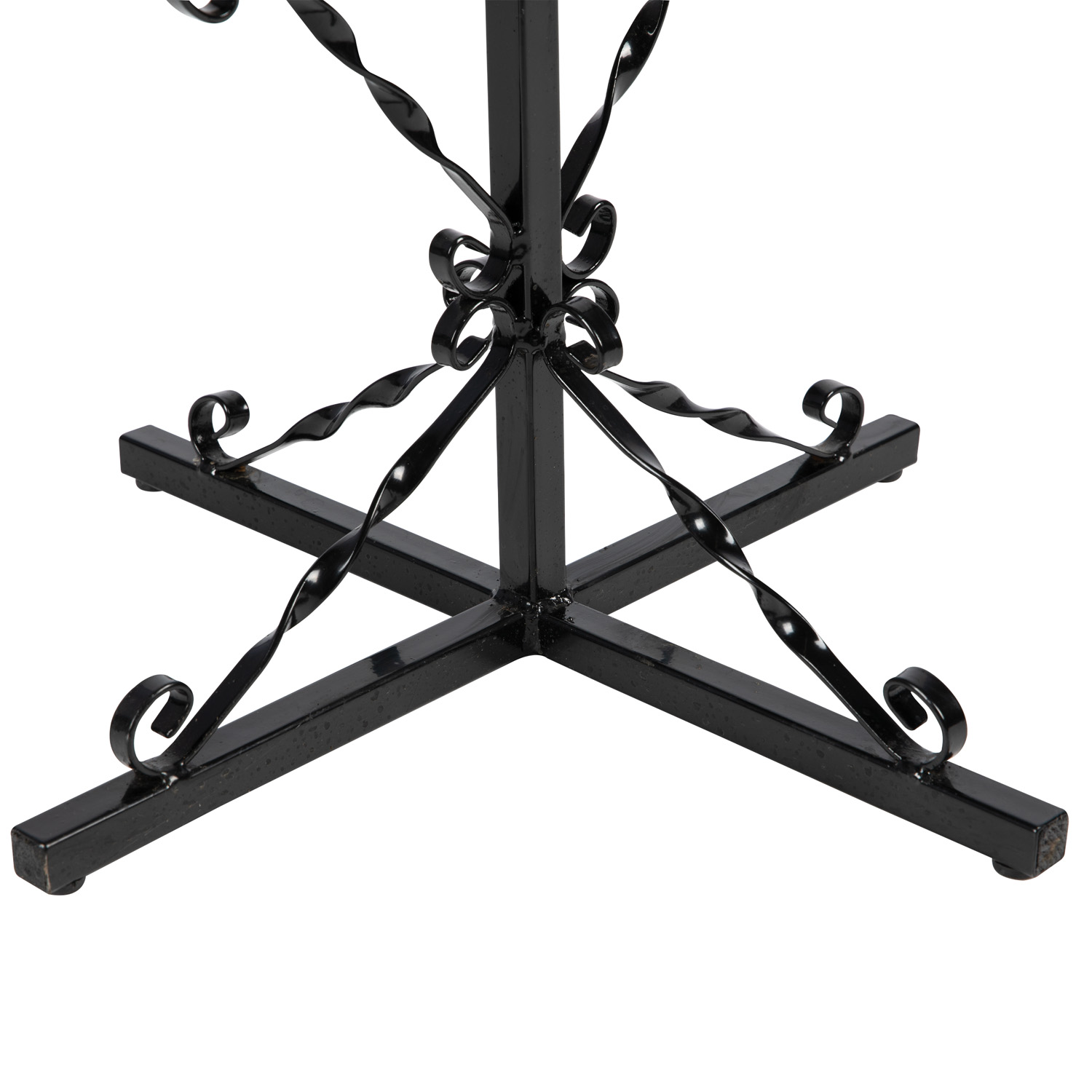 Suport ghiveci, metal, 110 cm, negru