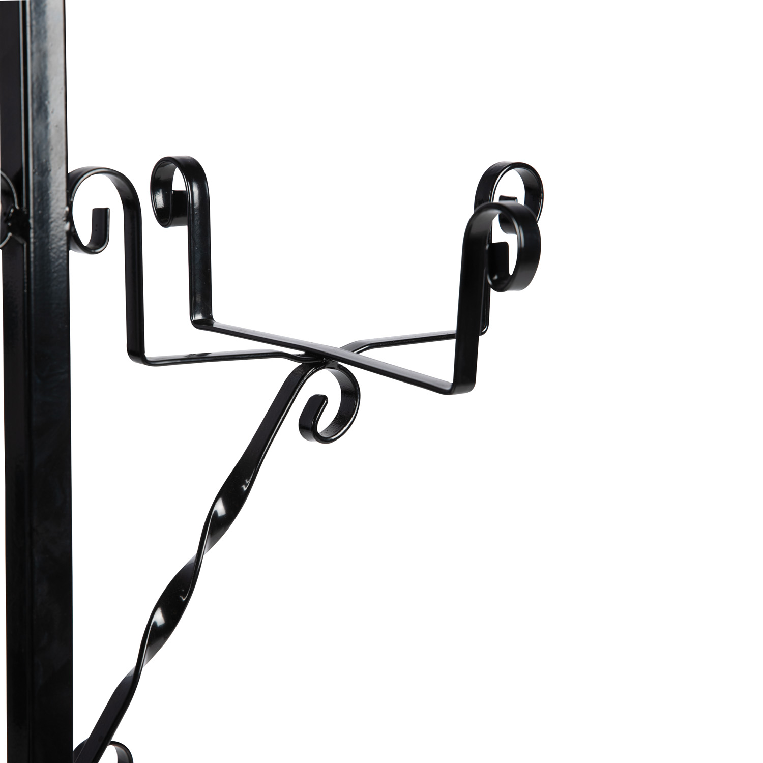 Suport ghiveci, metal, 110 cm, negru