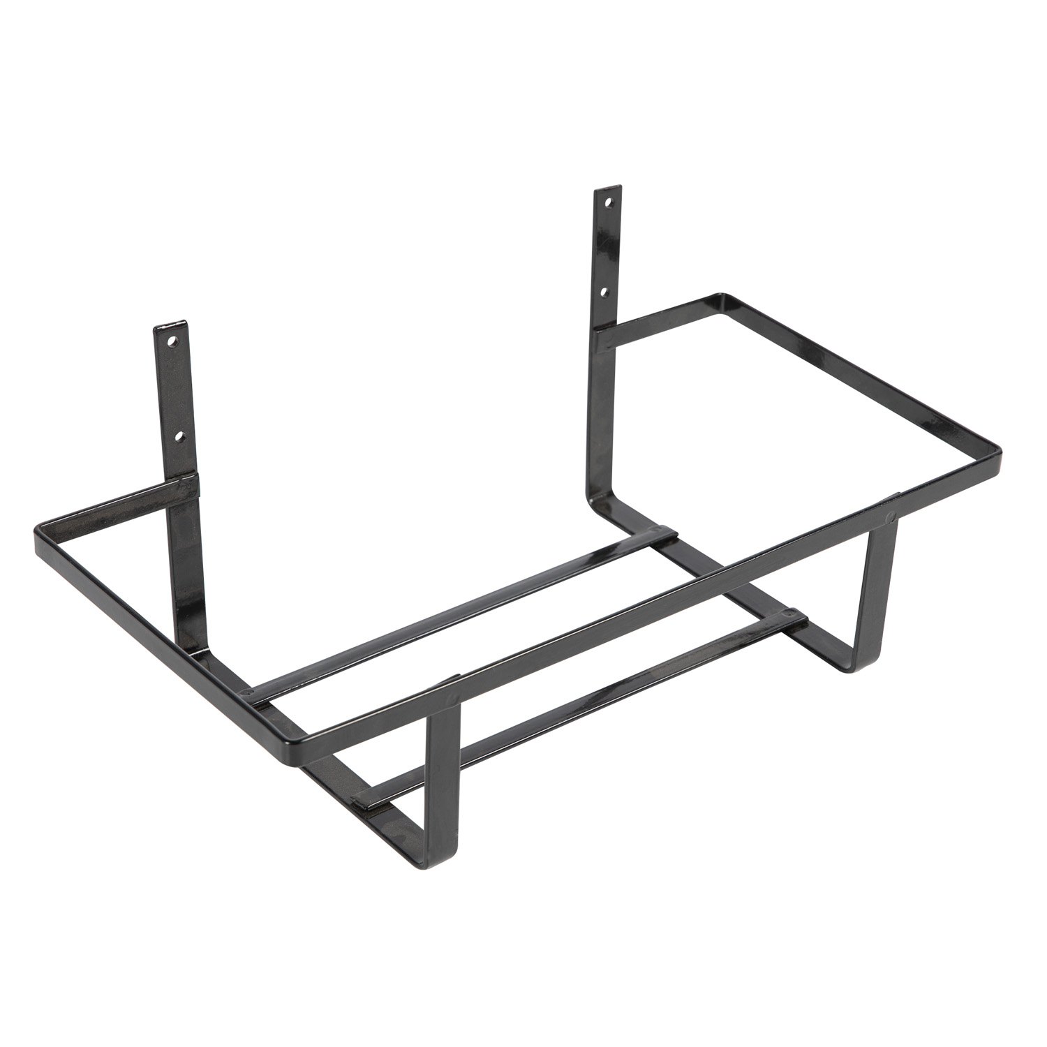 Suport jardiniera, metal, 40 cm, negru