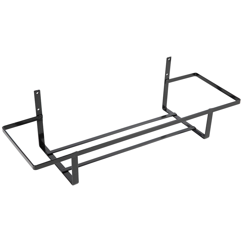 Suport jardiniera, otel, 60 cm, negru
