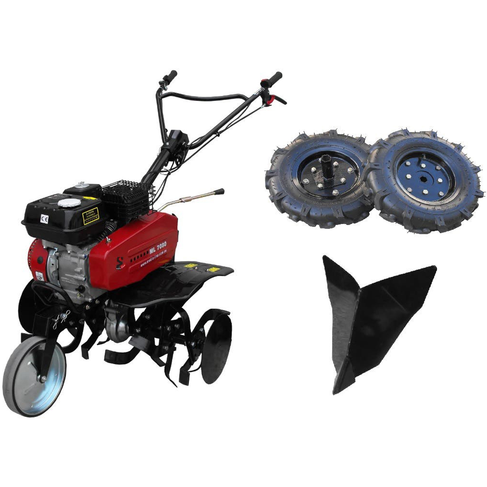 Motosapa pe benzina Media Line ML 7080, 7 CP, 208 CC, latime lucru 80 cm, 4 timpi, accesorii