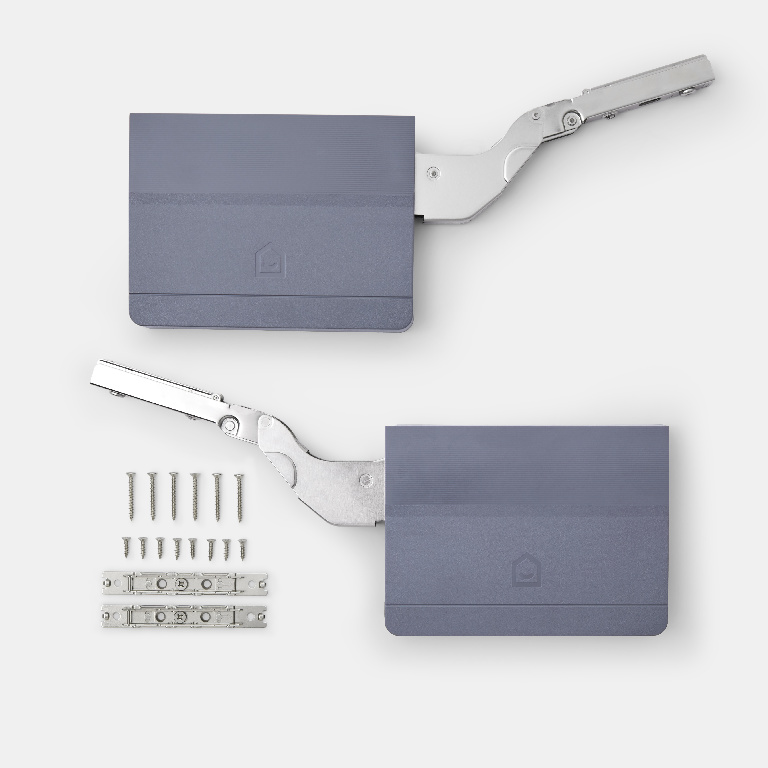 Kit balamale verticale GOODHOME Enden, metal, 1.5-4.1 kg, SoftClose, antracit