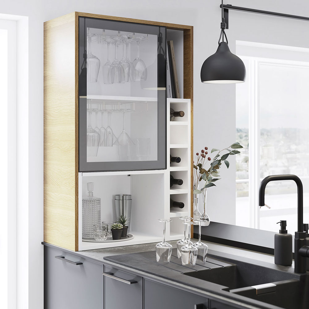 Panou GOODHOME Chia, 36 x 96 x 1.8 cm, PAL, maro