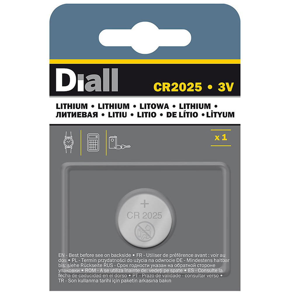 Baterie litiu DIALL CR2025, 3V