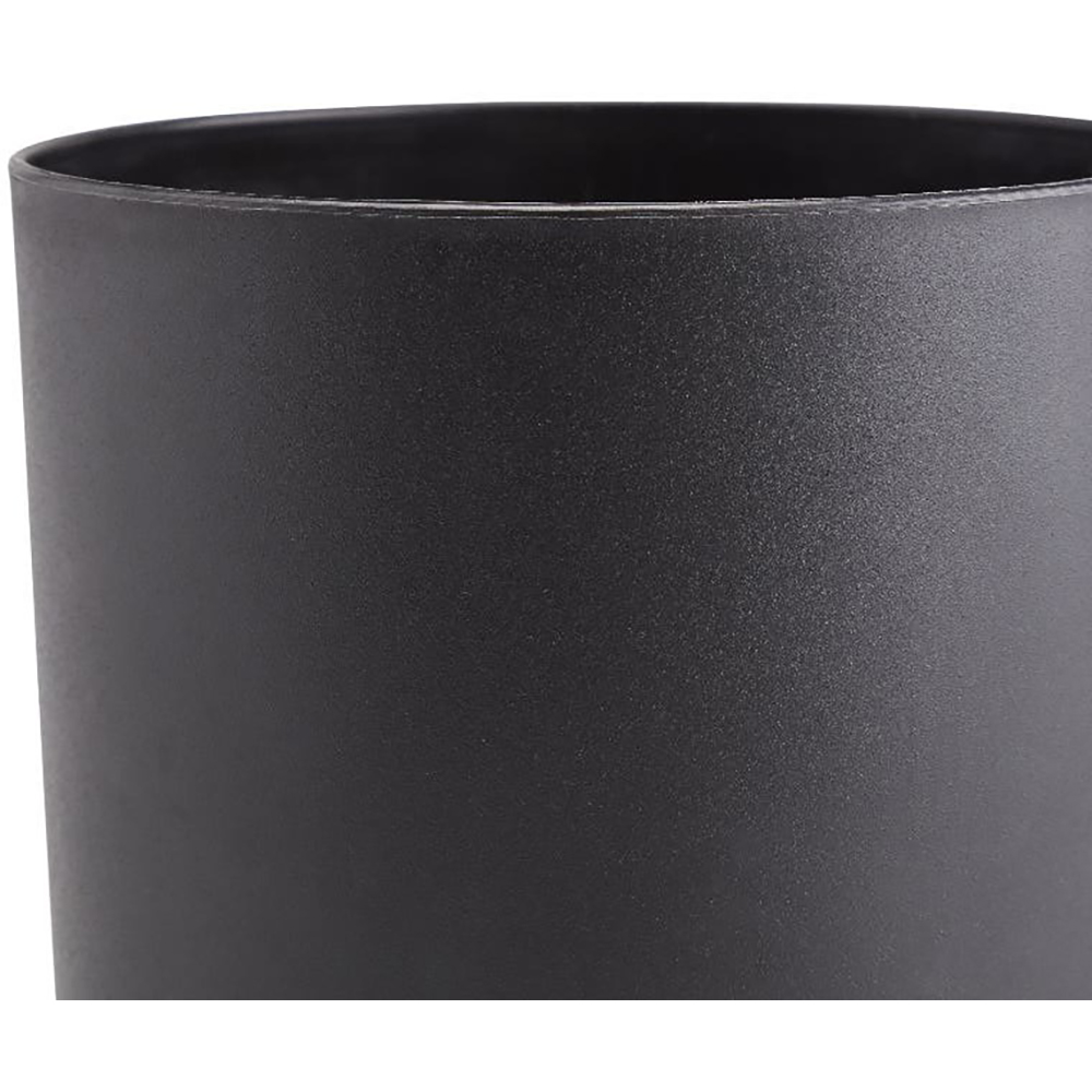 Ghiveci rotund GOODHOME, plastic, 20.7 cm, negru