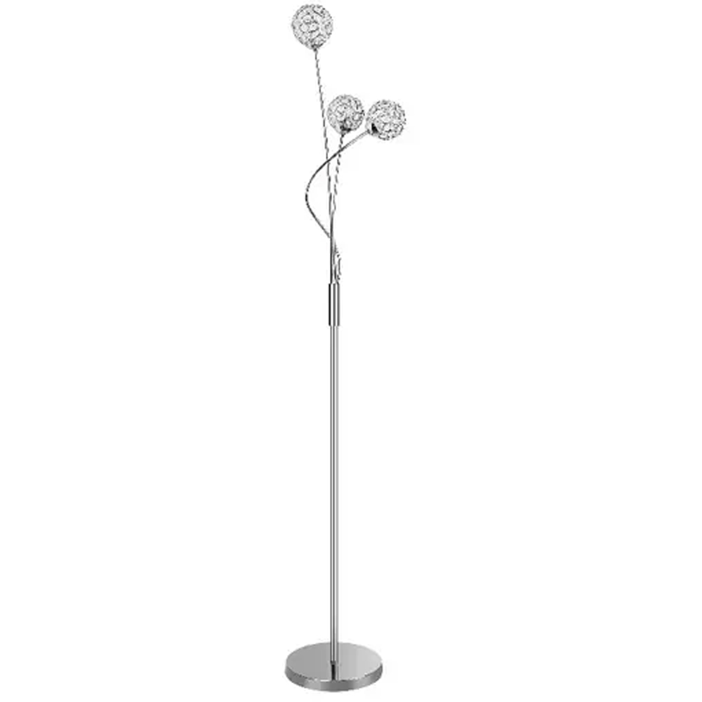 Lampa podea GOODHOME Carnavon, 40W, G9, argintiu