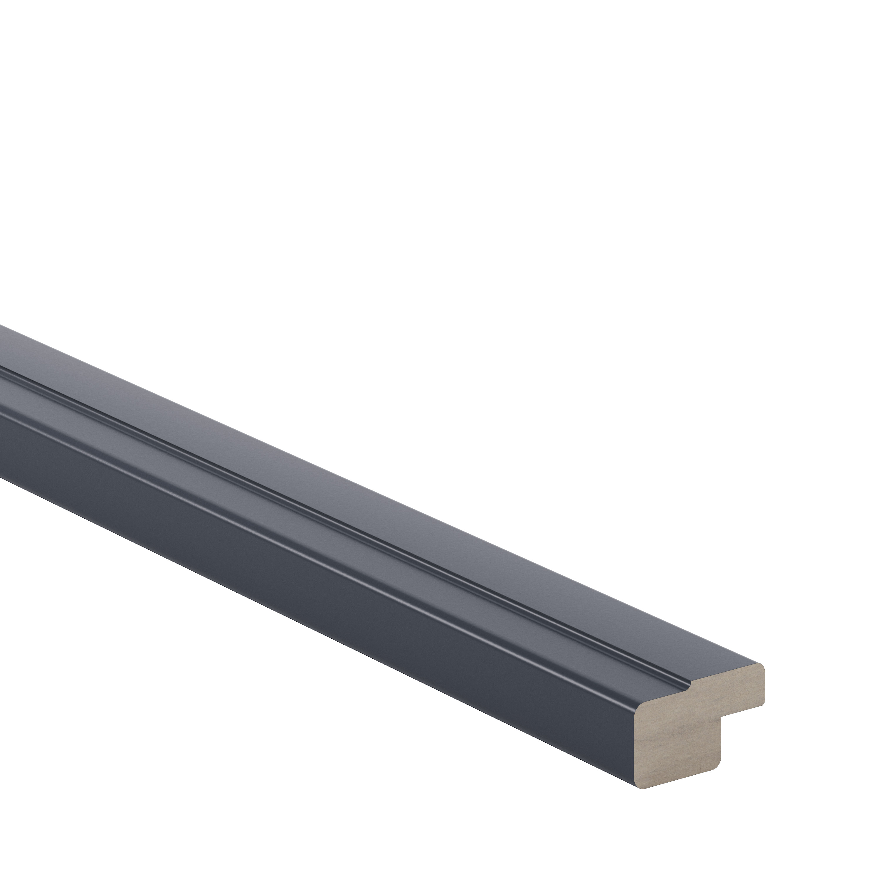 Cornisa GOODHOME Artemisia, MDF, 240 x 3.5 cm, albastru inchis
