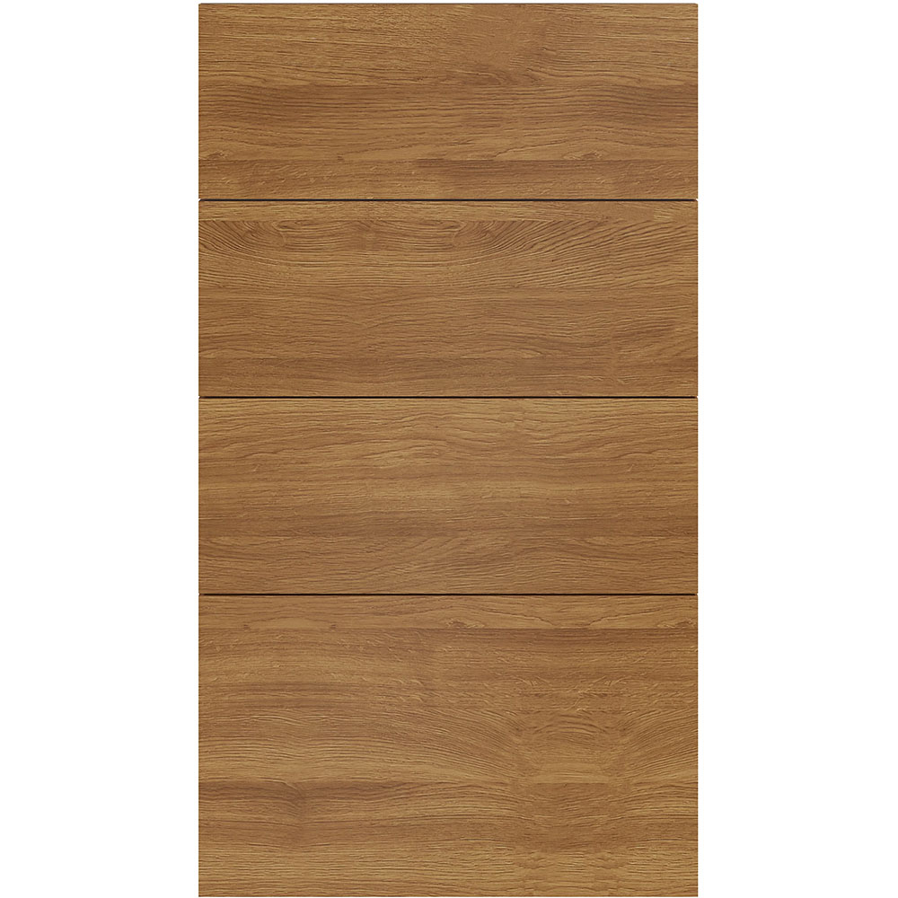 Front 4 sertare GOODHOME Chia, PAL, 39.7 x 71.5 x 1.8 cm, maro