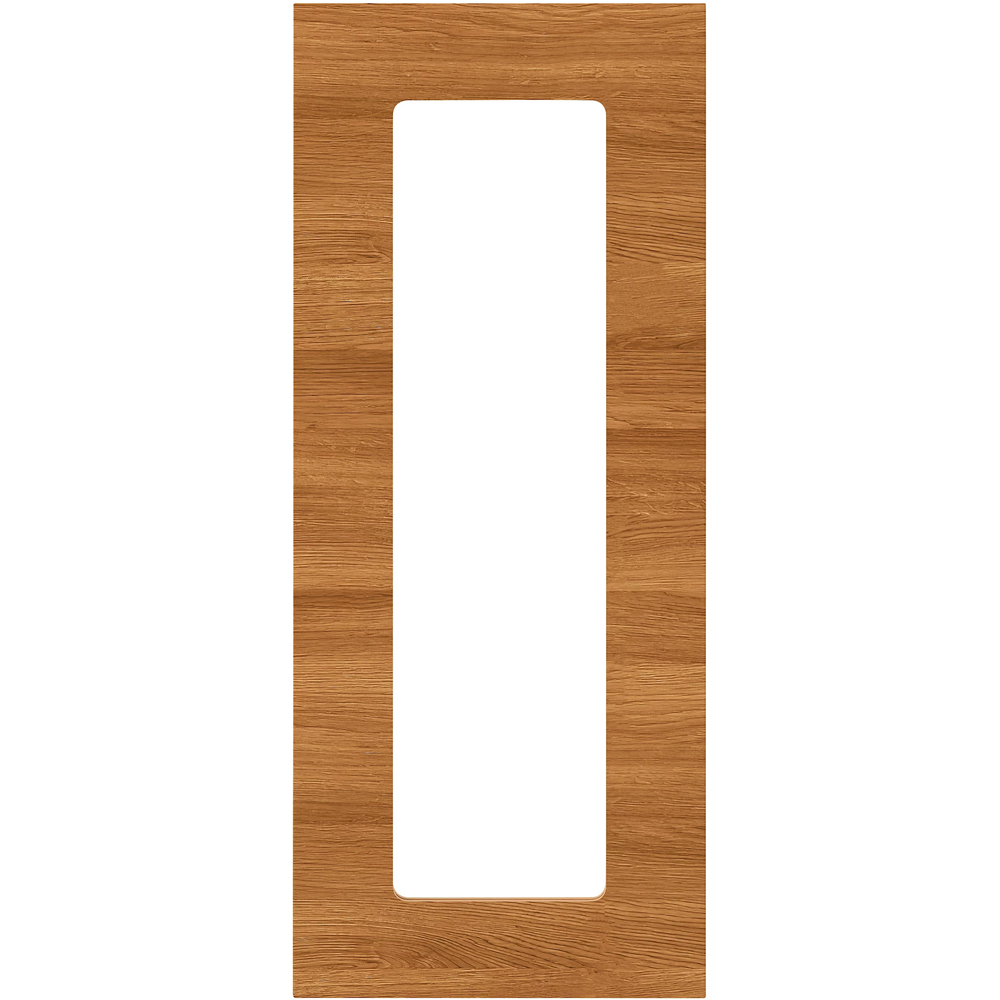Front usa GOODHOME Chia, Sticla,MDF, 29.7 x 71.5 x 1.8 cm, Maro