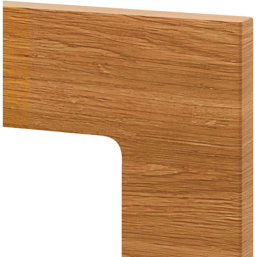 Front usa GOODHOME Chia, Sticla,MDF, 29.7 x 71.5 x 1.8 cm, Maro