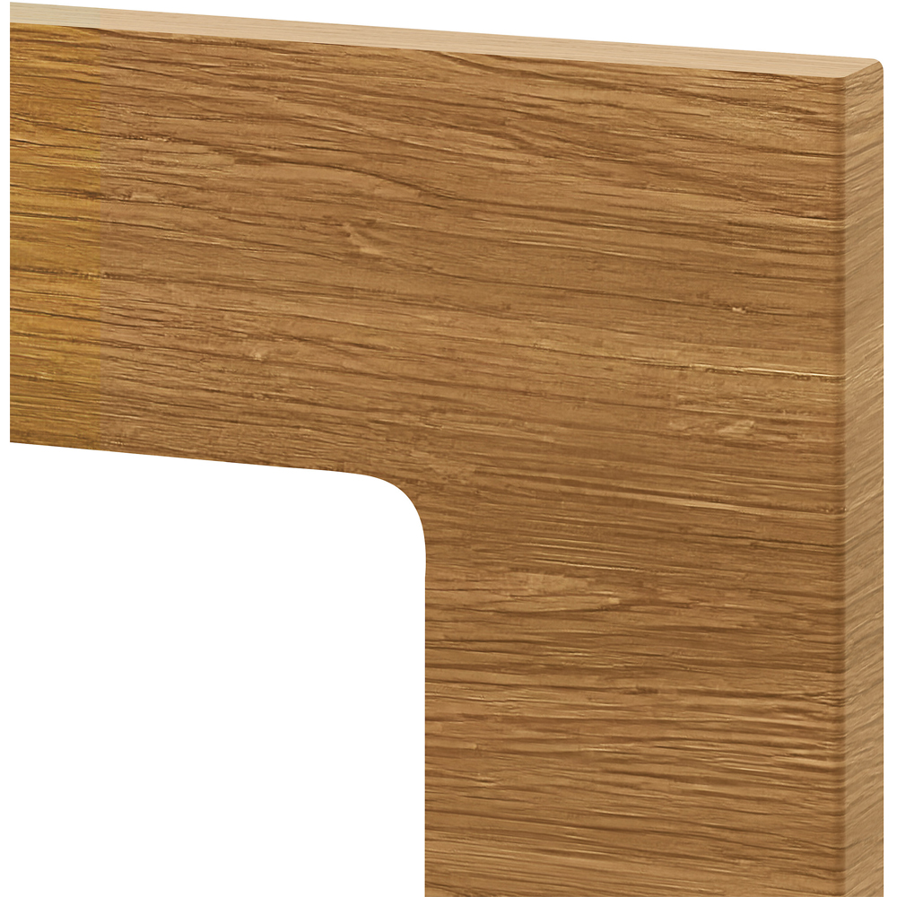 Front usa GOODHOME Chia, Sticla,MDF, 49.7 x 71.5 x 1.8 cm, Maro