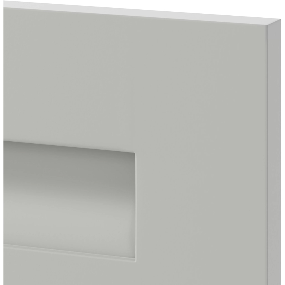 Front usa cu 3 sertare GOODHOME Garcinia, MDF, 79.7 x 71.5 x 2 cm, Gri
