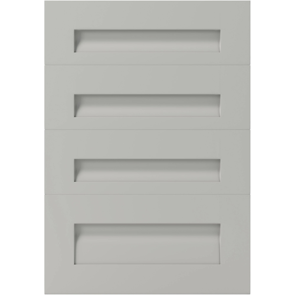 Front usa cu 4 sertare GOODHOME Garcinia, MDF, 49.7 x 71.5 x 2 cm, Gri