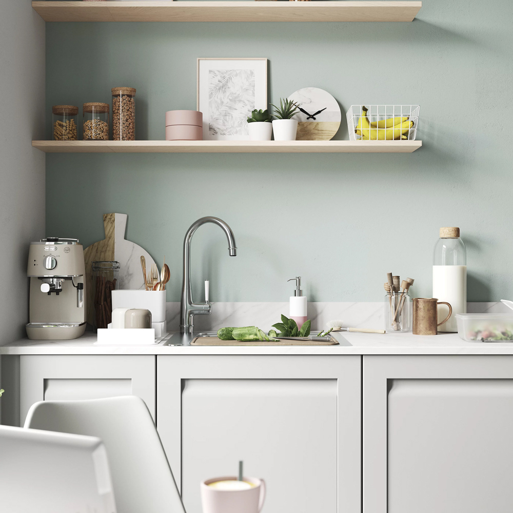 Front usa GOODHOME Garcinia, MDF, 59.7 x 68.7 x 2 cm, gri
