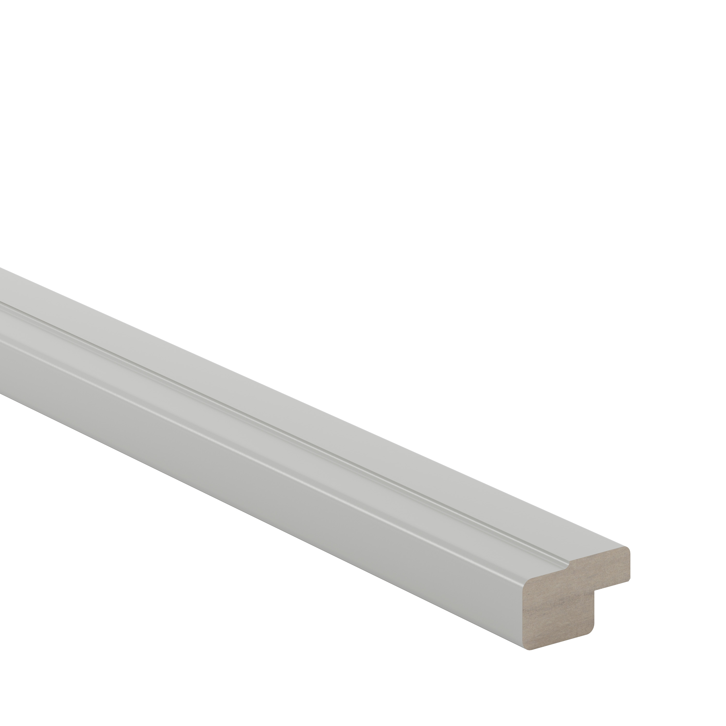 Cornisa GOODHOME Garcinia, 3.5 x 240 cm, MDF, gri mat