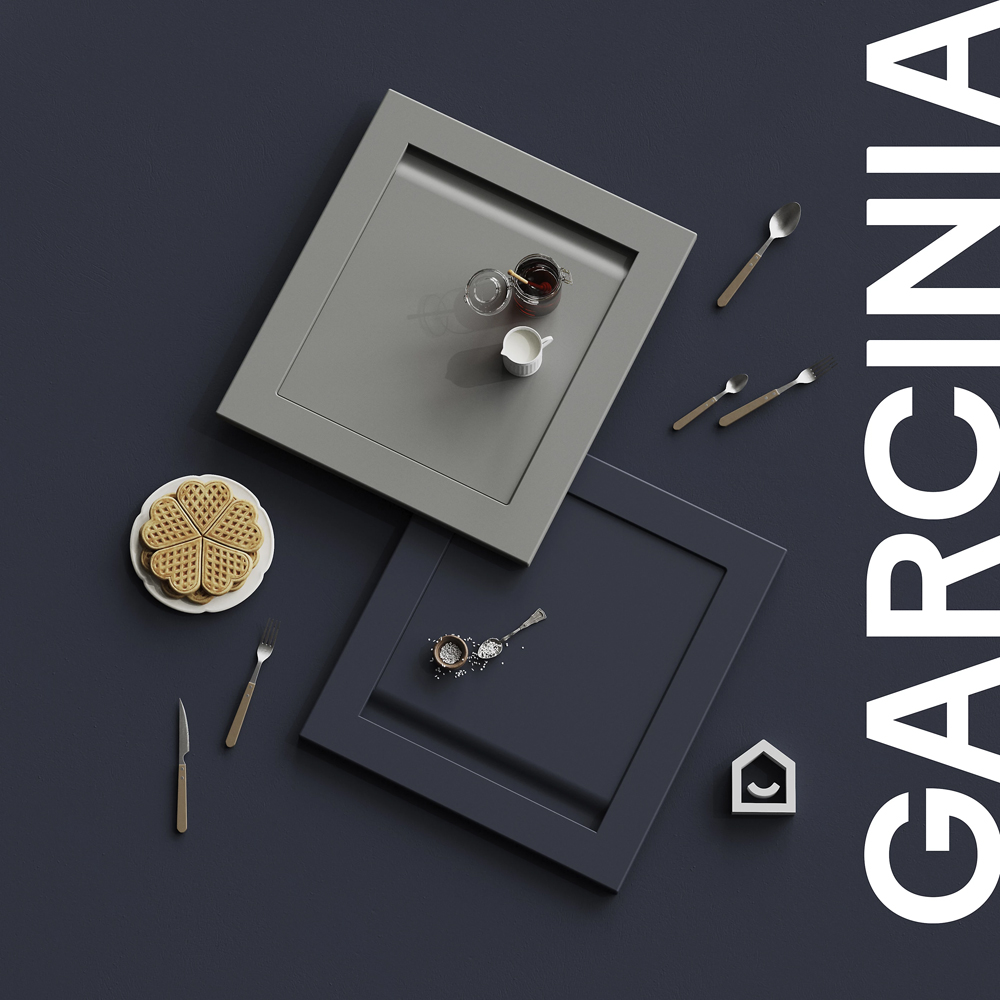 Front usa GOODHOME Garcinia, MDF, sticla 59.7 x 71.5 x 2 cm, gri