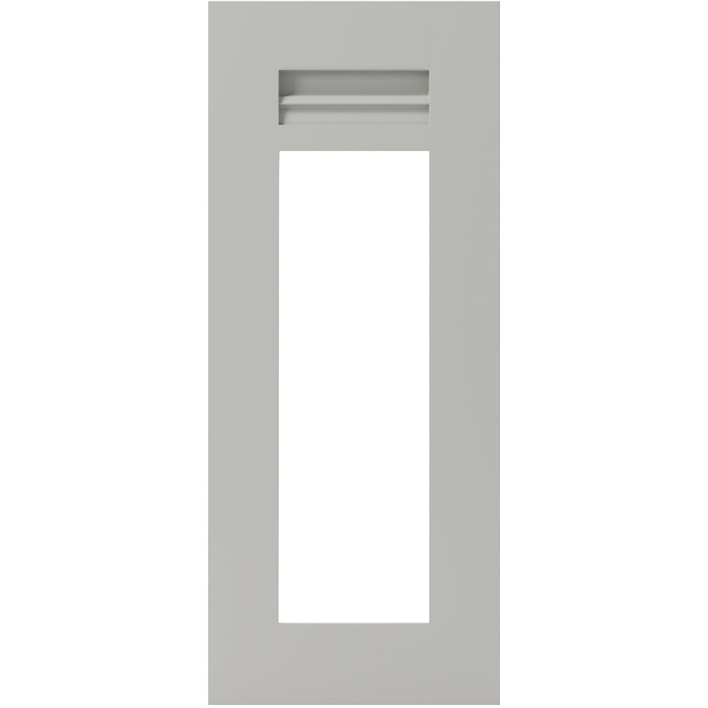 Front usa GOODHOME Garcinia, Sticla,MDF, 29.7 x 71.5 x 2 cm, Gri